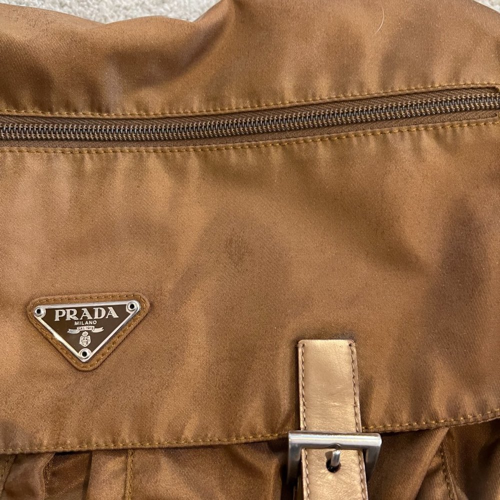 Prada Brown Nylon Vela Sport Messenger Bag - Picture 8 of 16
